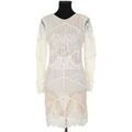Robe courte Sandro Robe en coton beige Grenoble