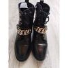 Bottines Cosmo Paris Boots noires cuir &agrave; lacets T 38 Noir