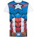 T-shirt Marvel Captain America T-shirt &agrave; manches courtes Bleu Grenoble
