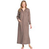 Robe Daxon by - Robe de chambre courtelle col Claudine
