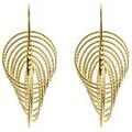 Boucles oreilles Orusbijoux Boucles D'oreilles Argent Dor&eacute; Spirales Vertigo Dor&eacute; Grenoble