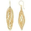 Boucles oreilles Orusbijoux Boucles D'oreilles Argent Diamant&eacute; Dor&eacute; All&eacute;gro Dor&eacute; Grenoble