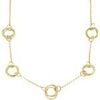 Collier Orusbijoux Collier En Argent Dor&eacute; Diamant&eacute; Classique Dor&eacute;