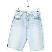 Short Frame Bermuda en coton bleu