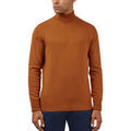 Pull Ben Sherman - Pull col roul&eacute; - brique Orange Grenoble