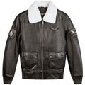Vestes sur Grenoble : Veste Top Gun Blouson en cuir TG2204 Ref 66537 Marron