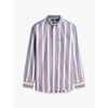 Chemise Tommy Hilfiger Chemise &agrave; rayures bleue en coton Bleu