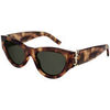 Lunettes de soleil Saint Laurent SL M94 Lunettes de soleil, Havana/Vert, 53 mm