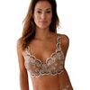 Emboitants Daxon by - Soutien-gorge &agrave; armatures tulle brod&eacute; Gris