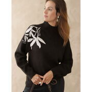 Pull Daxon by - Pull col montant avec broderie