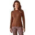 Pull Daxon by - Pull col montant finitions &eacute;cailles Marron Grenoble