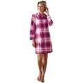 Robe courte Daxon by - Liquette de nuit en flanelle