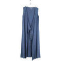 Gilets sur Grenoble : Gilet Majestic Filatures Robe en lin bleue