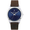 Montre Pierre Lannier Montre Homme CANDIDE Bleu Cuir Brun