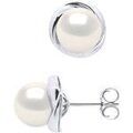Boucles oreilles Pearls & Colors Boucles d'Oreilles, Boutons d'Oreilles Perle - L&eacute;a multicolor Grenoble