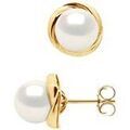 Boucles oreilles Pearls & Colors Boucles d'Oreilles, Boutons d'Oreilles Perle - Le&iuml;la multicolor Grenoble
