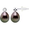 Boucles oreilles Pearls & Colors Boucles d'Oreilles PRESTIGE V&eacute;ritables Perle - Lisa multicolor
