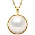 Collier Pearls & Colors Collier Or avec Pendentif Perle - Pauline Grenoble