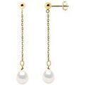 Boucles oreilles Pearls & Colors Boucles d'Oreilles Pendantes V&eacute;ritables Perle - Jeanne multicolor Grenoble