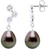 Boucles oreilles Pearls & Colors Boucles d'Oreilles PRESTIGE V&eacute;ritables Perle - Lilou multicolor