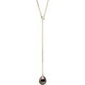 Collier Pearls & Colors Collier LASSO TAHITIEN Perle - B&eacute;rang&egrave;re multicolor