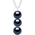 Collier Pearls & Colors Collier Trois Perles - Marine Grenoble