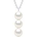 Colliers sur Grenoble : Collier Pearls & Colors Collier Trois Perles - Marine