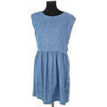 Robes sur Grenoble : Robe courte Des Petits Hauts Robe en coton bleue