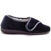 Chaussons Pediconfort Pantoufles ferm&eacute;es par patte auto-agripp Bleu