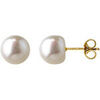 Boucles oreilles Brillaxis Boucles d'oreilles perles d'eau douce 8mm