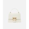 Sac &agrave; main Pinko LOVE ONE TOP HANDLE CLASSIC LIGHT VITELLO SETA Blanc