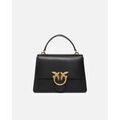 Sac &agrave; main Pinko LOVE ONE TOP HANDLE CLASSIC LIGHT VITELLO SETA Noir Grenoble