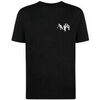 T-shirt Amiri STAGGERED LOGO TEE BLACK
