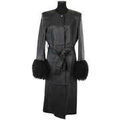 Manteaux sur Grenoble : Manteau Magda Butrym Manteau en cuir noir