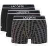 Boxers Lacoste Pack de 3 Homme Noir