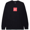 T-shirt Huf T-SHIRT ESSENTIALS BOX LOGO LS BLACK