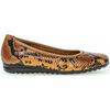 Ballerines Gabor Ballerines en reptil &agrave; talon plat Beige