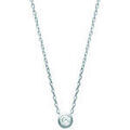 Colliers sur Grenoble : Collier Brillaxis Collier solitaire serti clos argent