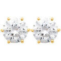 Boucles d'oreille sur Grenoble : Boucles oreilles Brillaxis Boucles d'oreilles plaqu&eacute; or oxyde 8 mm Jaune