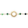Bracelets Brillaxis Bracelet motif soleil et pierres rubis zoisite