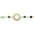 Bracelets Brillaxis Bracelet motif soleil et pierres rubis zoisite Grenoble