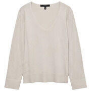 Pull Vero Moda PULL VMSILJE LS V-NECK - MOONBEAM - M