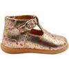 Bottines enfant Babybotte Bottines Paris semi-ouvertes Cuir Imprim&eacute; Ivoire Beige