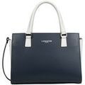 Sac &agrave; main LANCASTER Sac a main Ref 38651 Bleu fonce ecru 29*21*13 cm Bleu Grenoble
