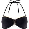 Maillots de bain sur Grenoble : Maillots de bain Brigitte Bardot Haut de maillot bandeau noir/or Riviera by