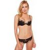 Rembourr&eacute;s Pomm'poire Soutien-gorge push-up noir/or Dressing Noir