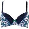 Rembourr&eacute;s Pomm'poire Soutien-gorge ampliforme coque moul&eacute;e indigo/vert Pas De Deux Bleu