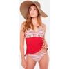 Maillots de bain Brigitte Bardot Tankini rouge Oc&eacute;an Rouge