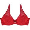 Rembourr&eacute;s Pomm'poire Soutien-gorge ampliforme coque moul&eacute;e rouge Pile ou face Rouge