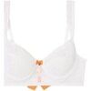 Corbeilles & balconnets Pomm'poire Soutien-gorge corbeille en dentelle recycl&eacute;e blanche Lima Blanc